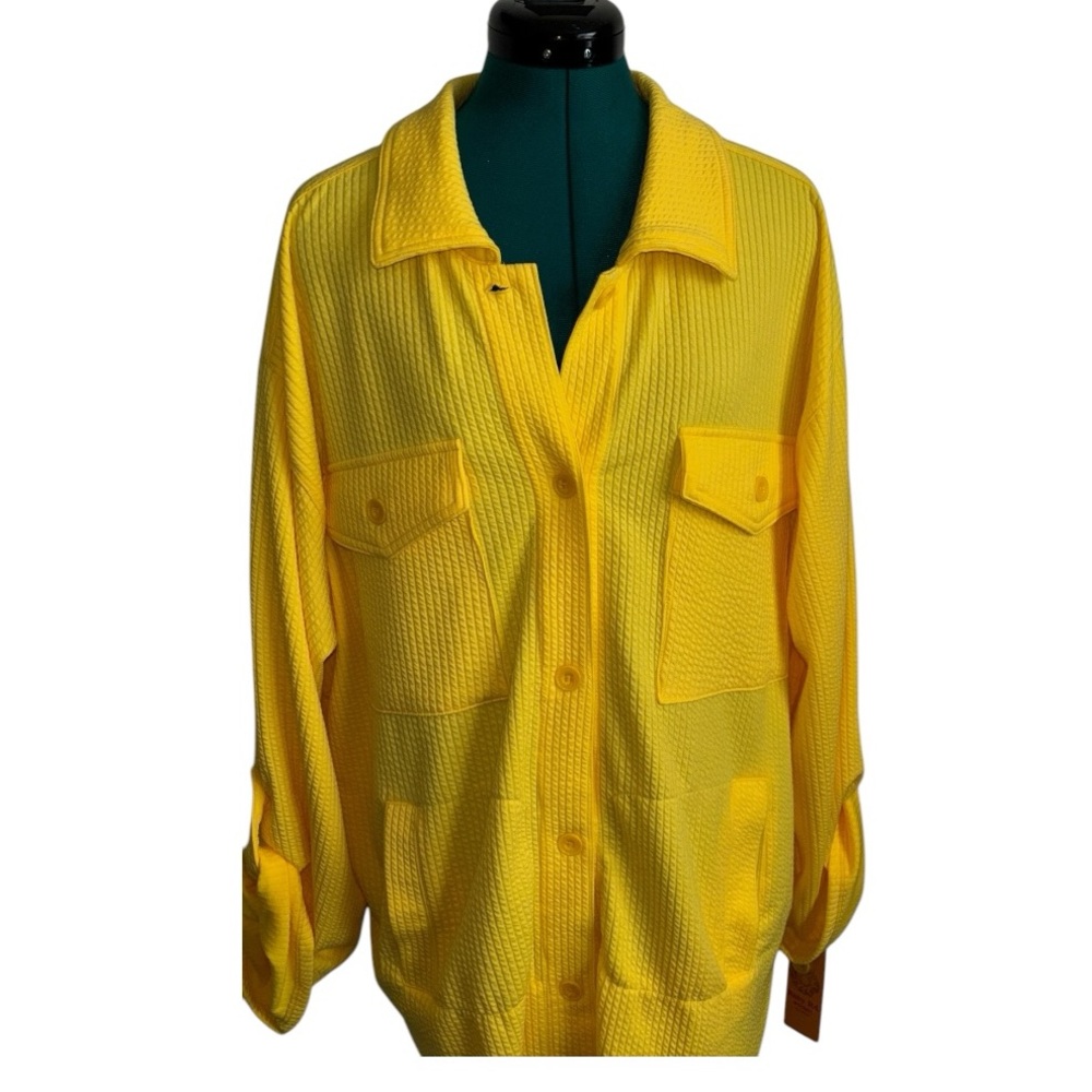 NWT Ruby Rd. Yellow Shacket, P2P:24”, L:30”, RT $72